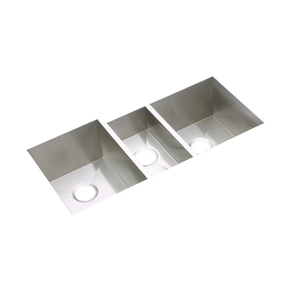 Elkay Crosstown 16 Gauge Stainless Steel 40 X 20-1/2 X 10 Triple Bowl Undermount Sink EFU402010 - main